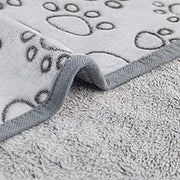 Flannel Dog Blanket Paw Print for Dog Cat Pet Sleep Mat Washable Soft Warm & Comfortable Pet Bed Sheet Mat Dog Sleeping Blankets
